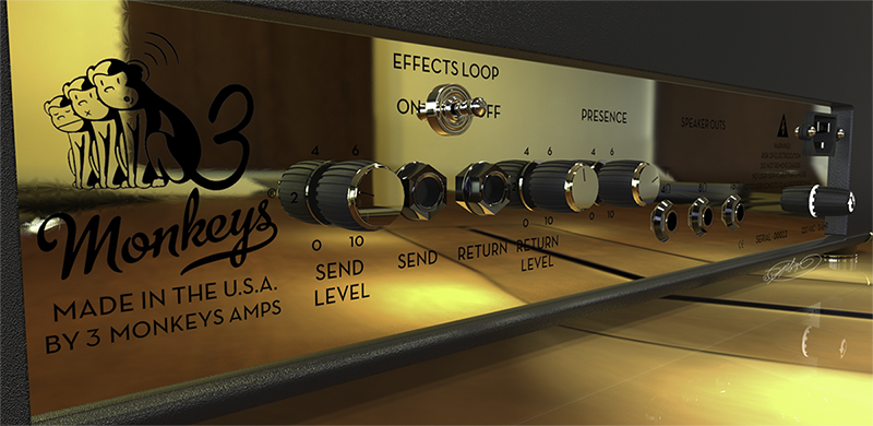 3 Monkeys Amp graphic art