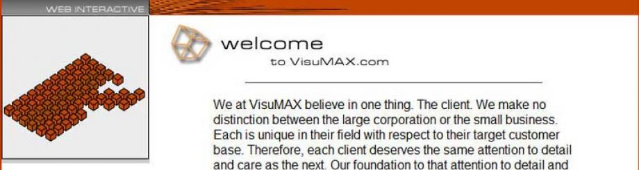 Visumax 2002 site design